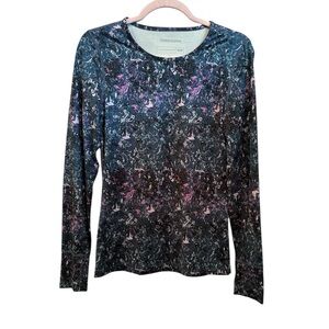 Terramar Climasense 2.0 Base Layer Long Sleeve Top Thumb Holes Outdoor Sz M